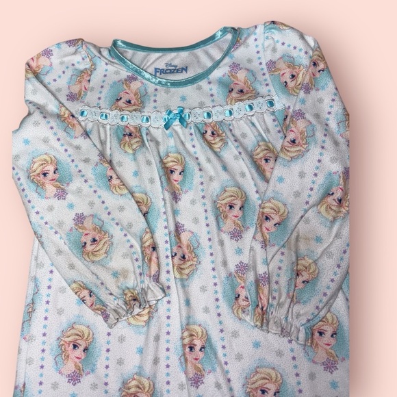 Disney Blue and White Nightgown with Ruffle Hem - Picture 2 of 3
